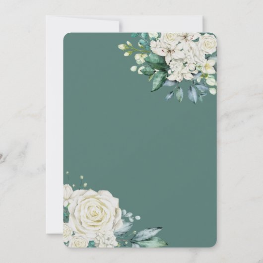 アクアエレガントバラフローラ80thバースデーパーティー 招待状 (裏面)