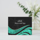 アクアエレガントフラインビジネスサンキューカード ポストカード (スタンド正面)