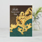 アクアエレガントフラリッシュビジネスサンキューカード サンキューカード (スタンド正面)