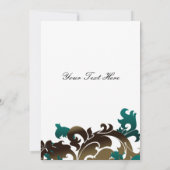 アクアエレガントフラリッシュビジネスサンキューカード サンキューカード (裏面)