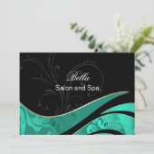 アクアエレガントフラリッシュビジネスサンキューカード サンキューカード (スタンド正面)