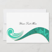 アクアエレガントフラリッシュビジネスサンキューカード サンキューカード (裏面)