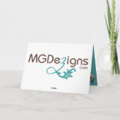 アクアエレガントフラリッシュビジネスサンキューカード サンキューカード (裏面)