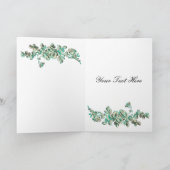 アクアエレガントフラリッシュビジネスサンキューカード サンキューカード (内部)