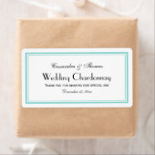 アクアエレガントフレームHワインボトルラベル ラベル (インサイチュ)