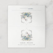アクアエレガントブルーフローラティーポットカップクレスト結婚ーズ プレイスカード (外部開封)