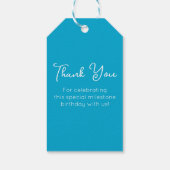 アクアエレガントブルー応援75年75誕生日 ギフトタグ (裏面)