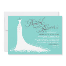 アクアエレガントブルー結婚ズガウンブライダルシャワー