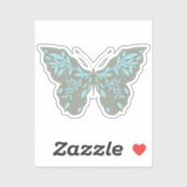 アクアエレガントボタニカルバタフライ シール (シート)