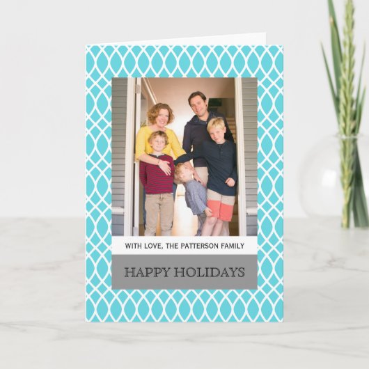 アクアエレガントラティスホリディフォトグリーティングカード シーズンカード (正面)