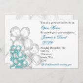 アクアエレガント企業のパーティの招待状 招待状 (正面/裏面)