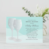 アクアエレガント応援ワイングラスブライダルシャワー 招待状 (スタンド正面)
