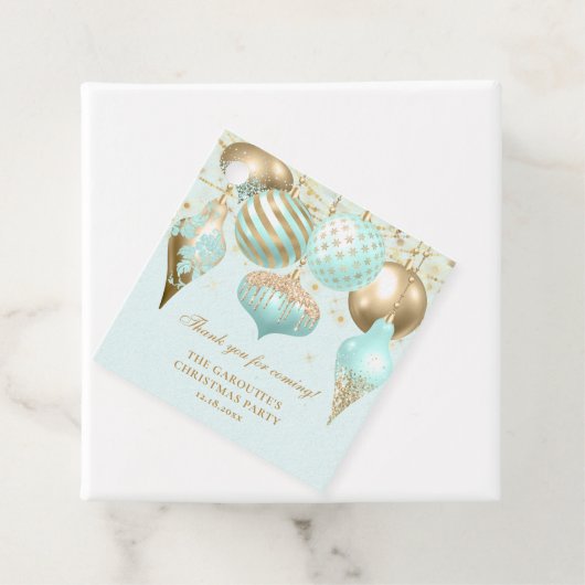 アクアエレガント金ゴールドオーナメントクリスマスパーティー フェイバータグ (インサイチュ)