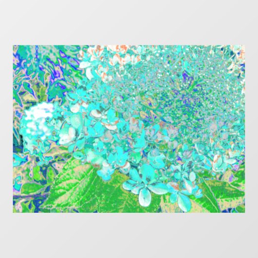 アクアエレガント&グリーンライムライトアジサイ詳細 ウィンドウサイン (シート)