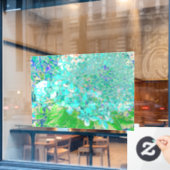 アクアエレガント&グリーンライムライトアジサイ詳細 ウィンドウサイン (カフェ窓)