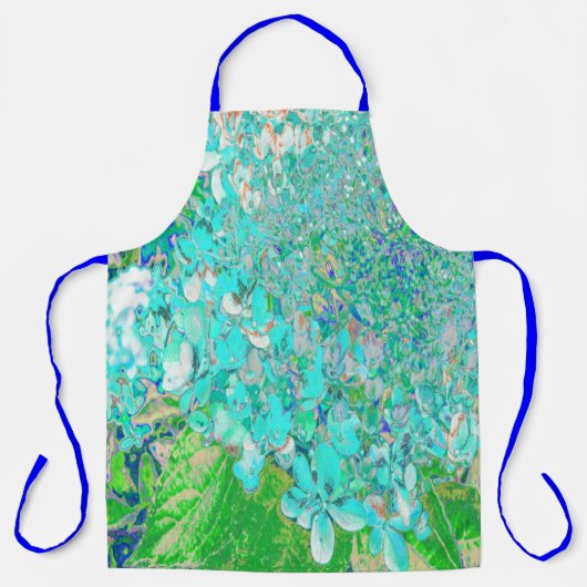 アクアエレガント&グリーンライムライトアジサイ詳細 エプロン (正面)