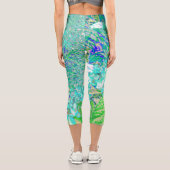 アクアエレガント&グリーンライムライトアジサイ詳細 カプリレギンス (裏面)