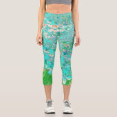 アクアエレガント&グリーンライムライトアジサイ詳細 カプリレギンス (正面)