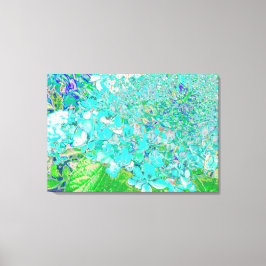 アクアエレガント&グリーンライムライトアジサイ詳細 キャンバスプリント