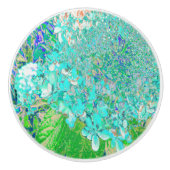 アクアエレガント&グリーンライムライトアジサイ詳細 セラミックノブ (正面)