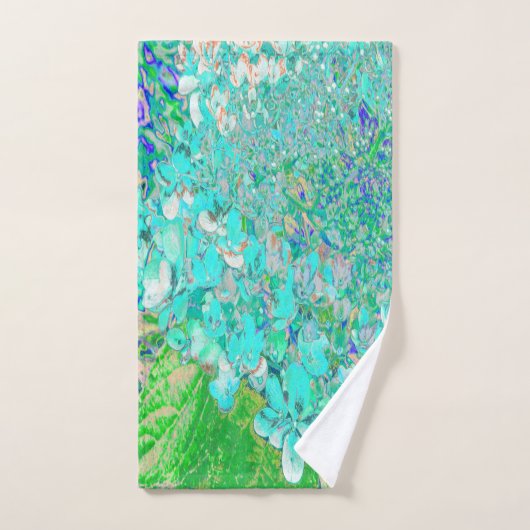 アクアエレガント&グリーンライムライトアジサイ詳細 ハンドタオル (ハンドタオル)