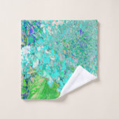 アクアエレガント&グリーンライムライトアジサイ詳細 バスタオルセット (ウォッシュタオル)