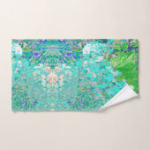 アクアエレガント&グリーンライムライトアジサイ詳細 バスタオルセット (ハンドタオル)