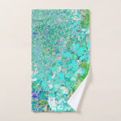 アクアエレガント&グリーンライムライトアジサイ詳細 バスタオルセット (ハンドタオル)