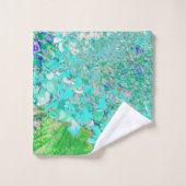 アクアエレガント&グリーンライムライトアジサイ詳細 バスタオルセット (ウォッシュタオル)