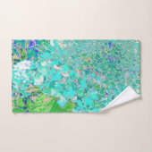 アクアエレガント&グリーンライムライトアジサイ詳細 バスタオルセット (ハンドタオル)