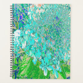 アクアエレガント&グリーンライムライトアジサイ詳細 プランナー手帳