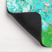 アクアエレガント&グリーンライムライトアジサイ詳細 マウスパッド (コーナー)