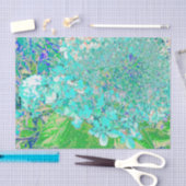 アクアエレガント&グリーンライムライトアジサイ詳細 薄葉紙 (クラフト)