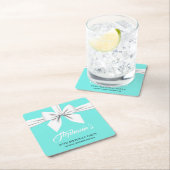 アクアエレガント ティファニー パーティー デコ スクエアペーパーコースター (インサイチュ)