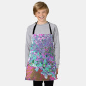 アクアエレガント&パープルライムライトアジサイ詳細 エプロン (着用した状態)