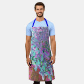 アクアエレガント&パープルライムライトアジサイ詳細 エプロン (着用した状態)