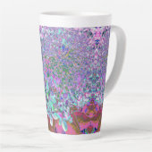 アクアエレガント&パープルライムライトアジサイ詳細 カフェラテマグ (右アングル)