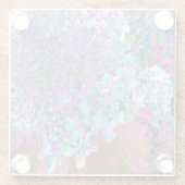 アクアエレガント&パープルライムライトアジサイ詳細 ガラスコースター (裏面)