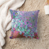 アクアエレガント&パープルライムライトアジサイ詳細 クッション (ブランケット)