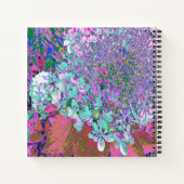 アクアエレガント&パープルライムライトアジサイ詳細 ノートブック (裏面)