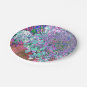 アクアエレガント&パープルライムライトアジサイ詳細 ペーパープレート (アングル)