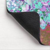 アクアエレガント&パープルライムライトアジサイ詳細 マウスパッド (コーナー)