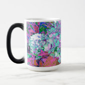 アクアエレガント&パープルライムライトアジサイ詳細 モーフィングマグカップ (左)