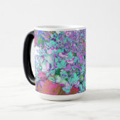 アクアエレガント&パープルライムライトアジサイ詳細 モーフィングマグカップ (正面左)