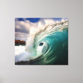 アクアエンブレイス現実主義絵を描ズ – デジタルアートワーク キャンバスプリント