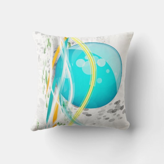 アクアオルブ抽象芸術アメリカンMoJo枕 クッション (裏面)