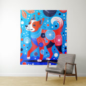 アクアオレンジカニン タペストリー (インサイチュ)