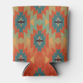 アクアオレンジサウグラデーションサウススタイルクーラーボックス 缶クーラー (正面)