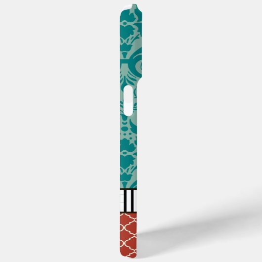 アクアオレンジターコイズモロッコイパーソナライズされたホン Case-Mate iPhoneケース (裏面 / 右)