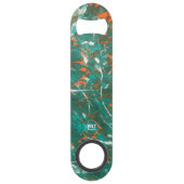 アクアオレンジホワイトステンレス鋼ボトルオープナー スピード栓抜き (裏面)